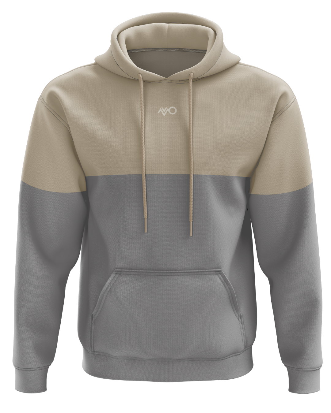 Poleron Canguro - Bi Color Grey